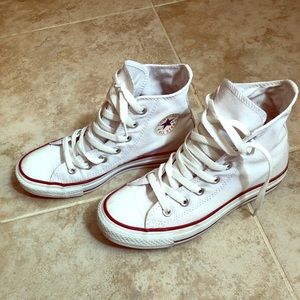 Converse white high tops 6